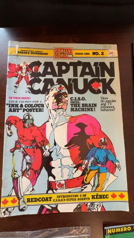 Captain Canuck No. 2 Comic Book (1975, Comely Comix)