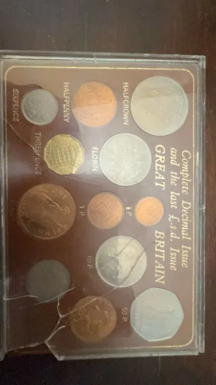 Great Britain Complete Decimal & Last £sd Coin Set