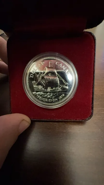 1978 Canada Silver Dollar Le Griffon Proof in Case
