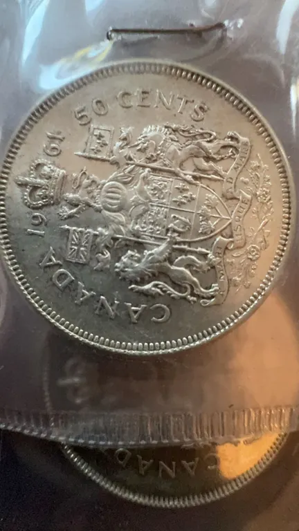 1965 Canada 50 Cents Silver Coin Elizabeth II