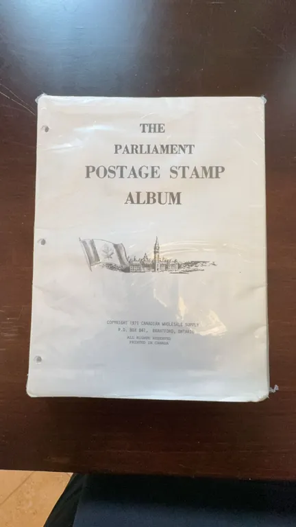 The Parliament Postage Stamp Album, 1971 Canadian Wholesale Supply