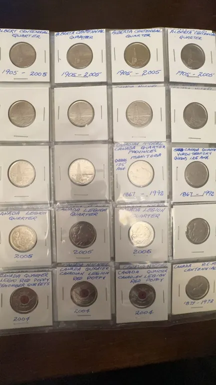 Canadian Commemorative Quarters and RCMP Centennial Coins