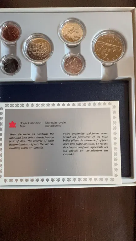1986 Royal Canadian Mint Specimen Coin Set
