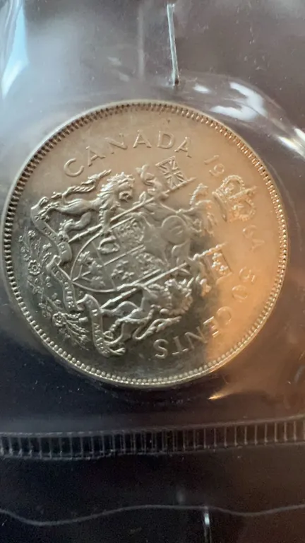 1964 Canada 50 Cents Silver Coin Elizabeth II
