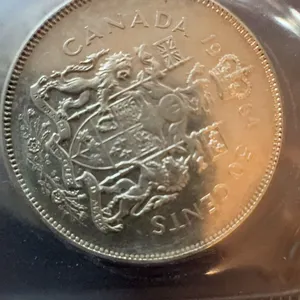 1964 Canada 50 Cents Silver Coin Elizabeth II
