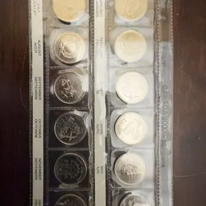 Millennium Canada 2000 Royal Canadian Mint 25-Cent Coin Set