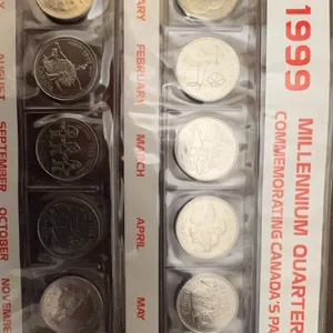 1999 Millennium Quarters Commemorative Set (12 Coins)