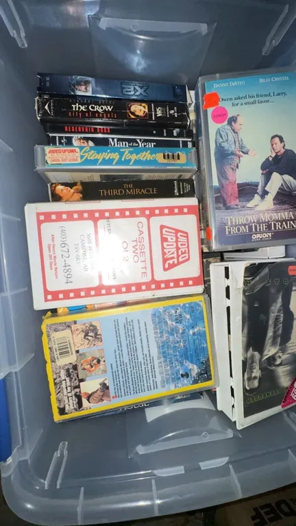 VHS Lot with Movies and TV Shows Including Rocky Series
