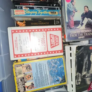 VHS Lot with Movies and TV Shows Including Rocky Series
