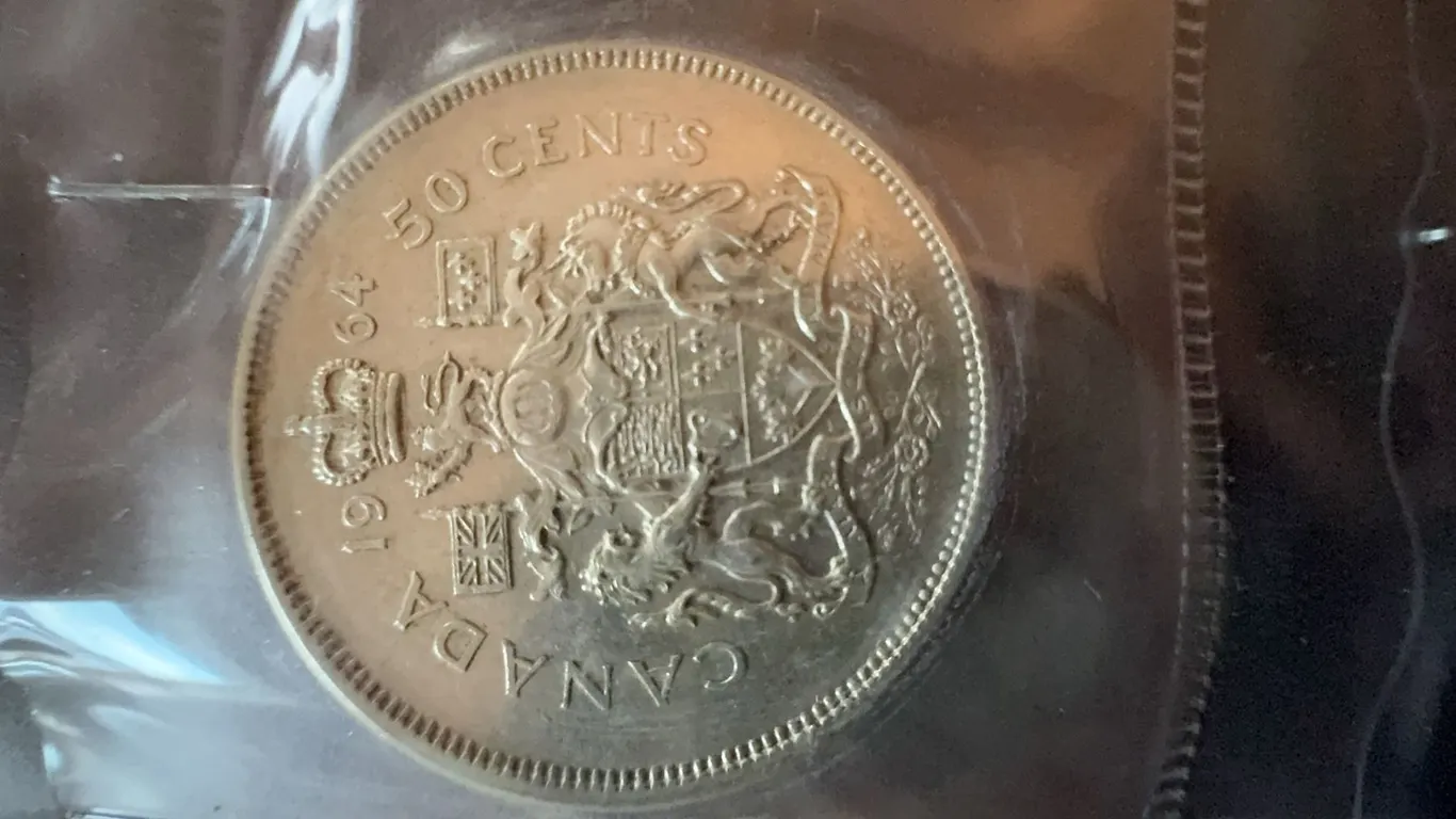 1964 Canada 50 Cents Silver Coin