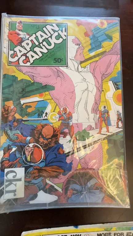 Captain Canuck Comic Book Issue No. 13, 50¢ Cover Price
