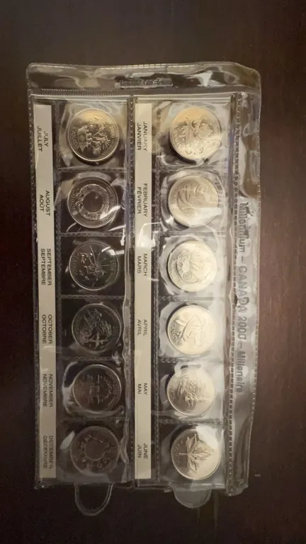 Royal Canadian Mint 2000 Millennium Quarter Set