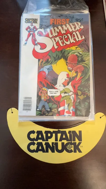 Captain Canuck First Summer Special Comic and Promo Visor