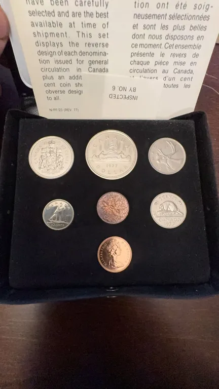 1977 Royal Canadian Mint Uncirculated Coin Set
