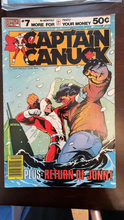 Captain Canuck Comic Issue #7 (1979) Comely Comix