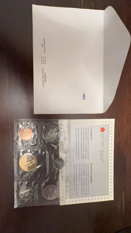 1989 Royal Canadian Mint Uncirculated Coin Set