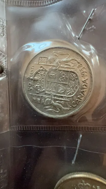 1962 Canada Silver Dollar Coin Elizabeth II