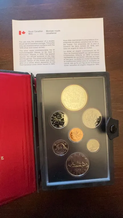 1978 Royal Canadian Mint Double Struck Proof Coin Set
