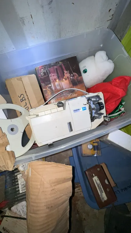 Lot: Reel-to-Reel Player, Books, CDs, Candle Holder, Plush Toy