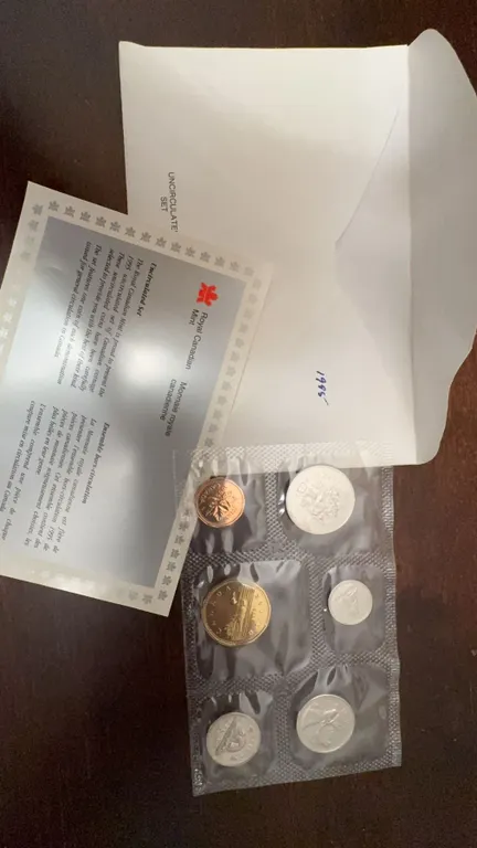 1975 Canada Uncirculated Coin Set with Original Envelope