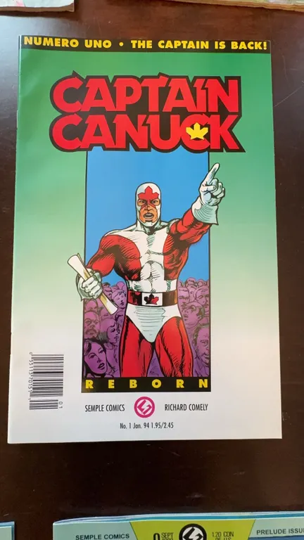 Captain Canuck Reborn No. 1 Comic Book (1993)