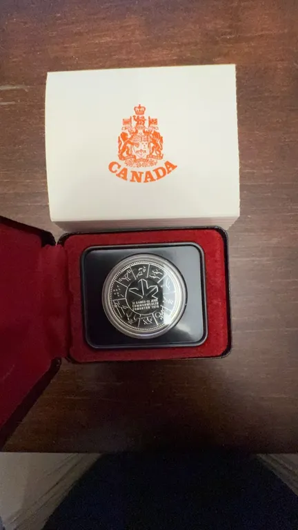 1976 Canada Silver Dollar Olympic Games Proof Coin