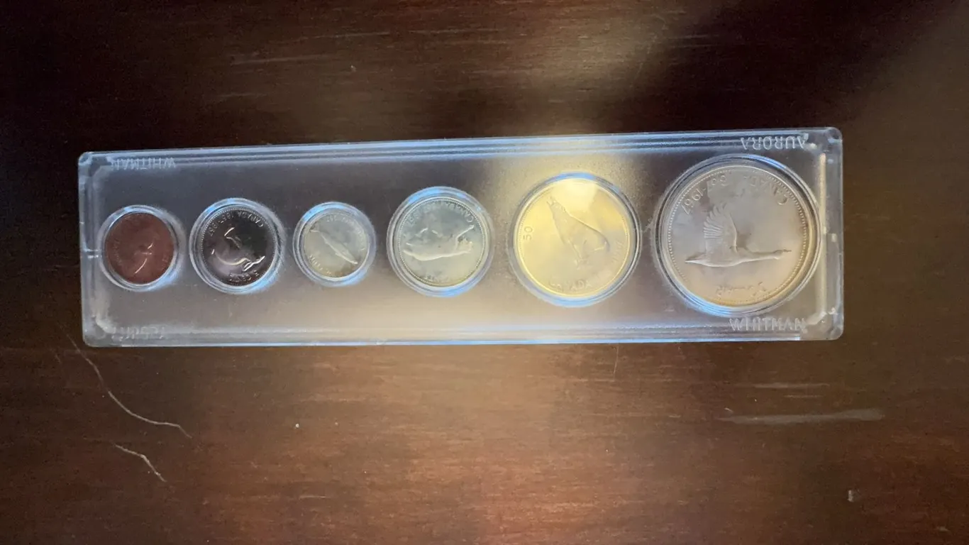 1967 Canada Centennial Coin Set in Whitman Holder