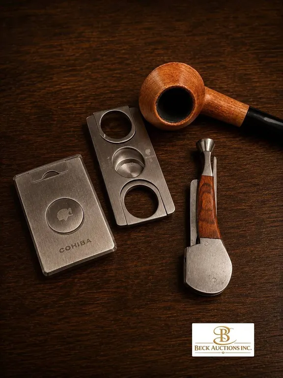 Cohiba Cigar Cutter With Pipe and Pipe Tool Set