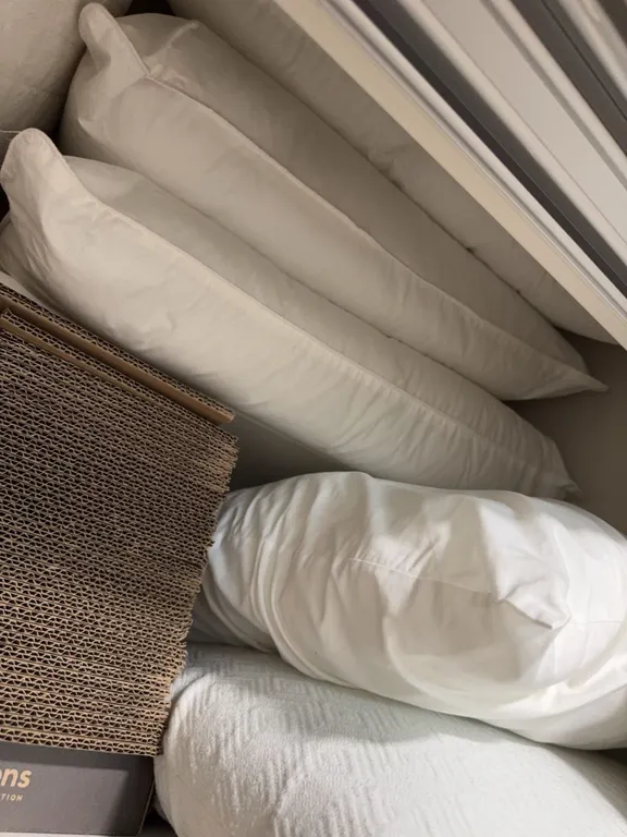 3 White Polyester Fibre Filled Bed Pillows