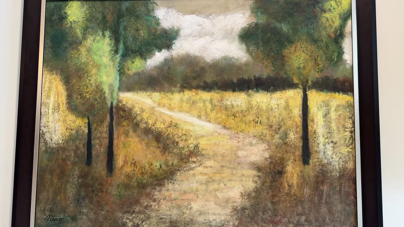 Marian Signed Landscape Oil Painting 40" x 54"