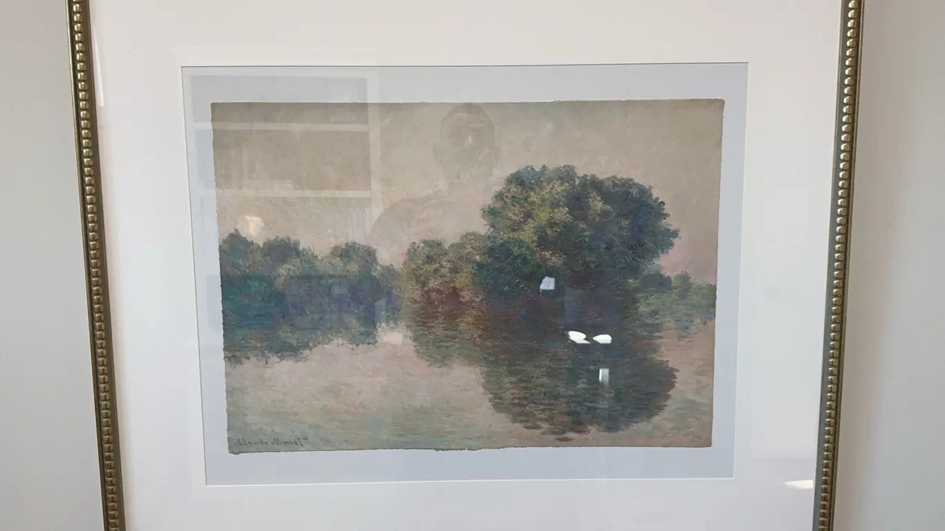 Framed Print After Claude Monet, 35x27 Inches