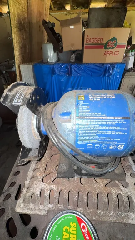 Mastercraft 6-Inch Bench Grinder with Wire Wheel