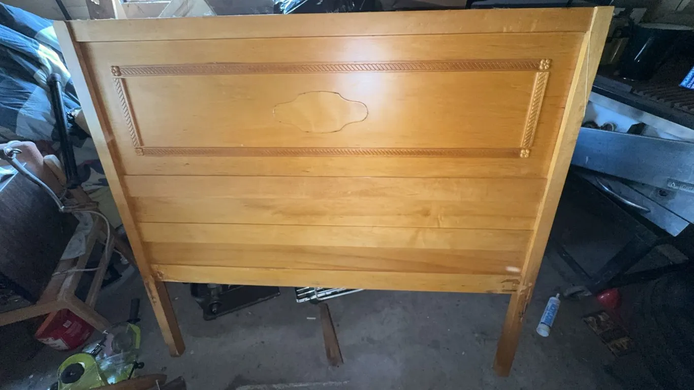 Wooden Headboard and Footboard Set