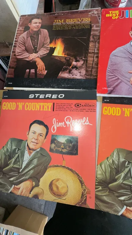 Jim Reeves Vinyl Records Lot of 3