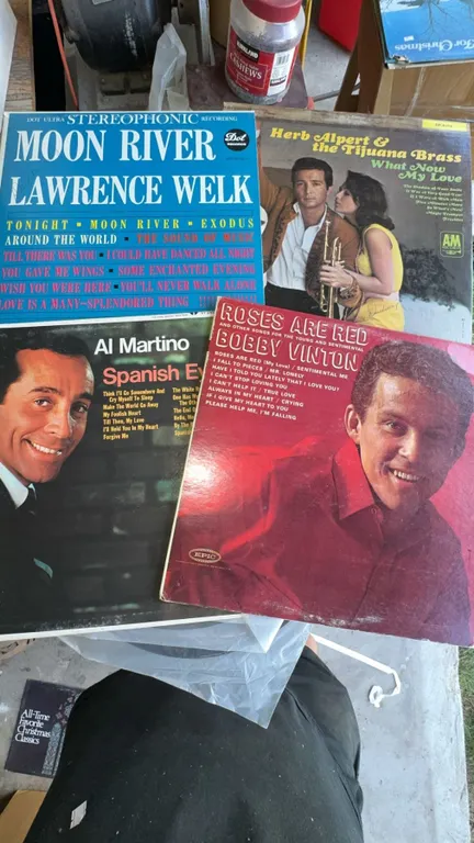 4 Vintage Vinyl LP Records Welk, Alpert, Martino, Vinton