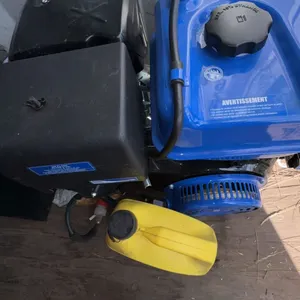 Gasoline Engine with Blue Fuel Tank and Black Housing