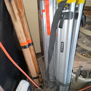 Stanley Aluminum Tripod and Wooden Survey Tripods