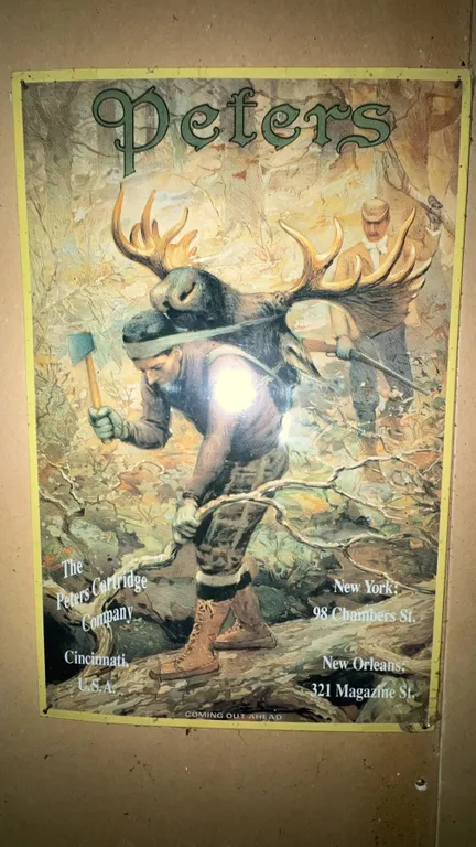 Peters Cartridge Company Hunting Advertisement Poster