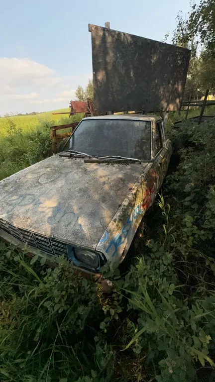 OLD TRUCK AND WOOD SIGN AND ALL CONTENTS INCLUDED