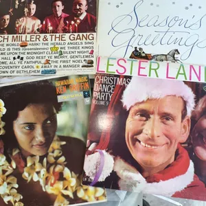 3 Vintage Christmas Vinyl Records