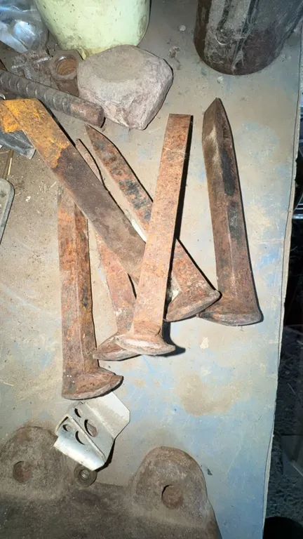 Vintage Railroad Spikes and Brass Blowtorch