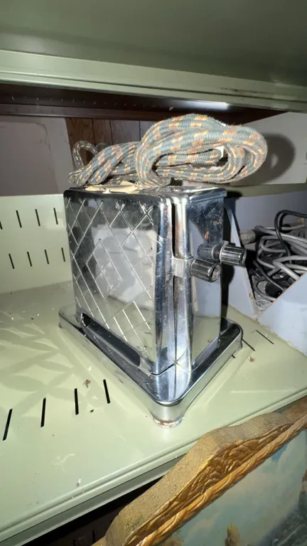 Chrome Art Deco Style Two-Slice Toaster