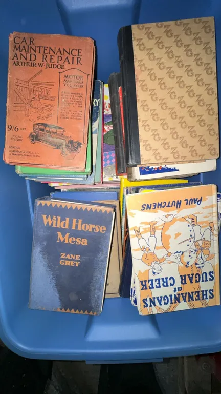 Vintage and Classic Books Including Zane Grey and Paul Hutchens