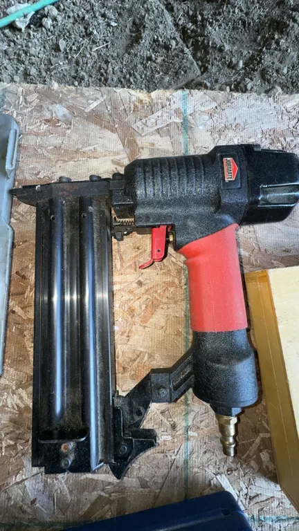 Arrow Pneumatic Brad Nailer with Red Handle