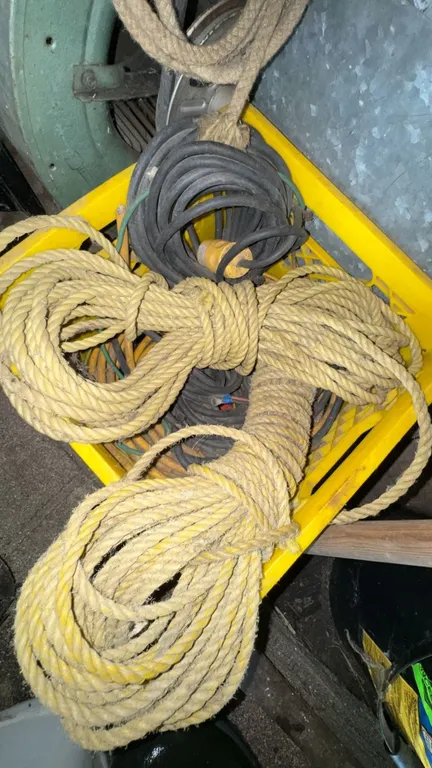 Yellow Rope and Rubber Hoses