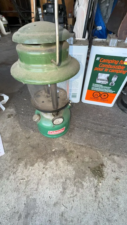 Coleman Green Lantern with Camping Fuel and Black Lantern