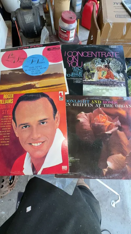 4 Vinyl LP Records - Percy Faith, Roger Williams, Don Griffin