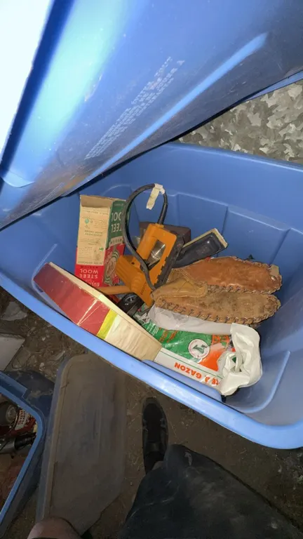 Vintage Hand Tools and Hardware in Two Totes