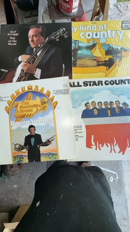 4 Country and Bluegrass Vinyl Records