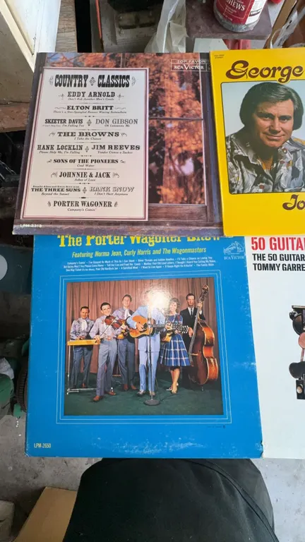 4 Country Music Vinyl LP Records